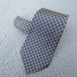 Lauren Ralph Lauren Men's Tie Blue Geometric Luxury Silk Tie Made In USA…‎